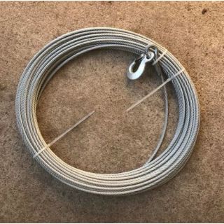 GEDA replacement rope steel cable 83 m with hooks